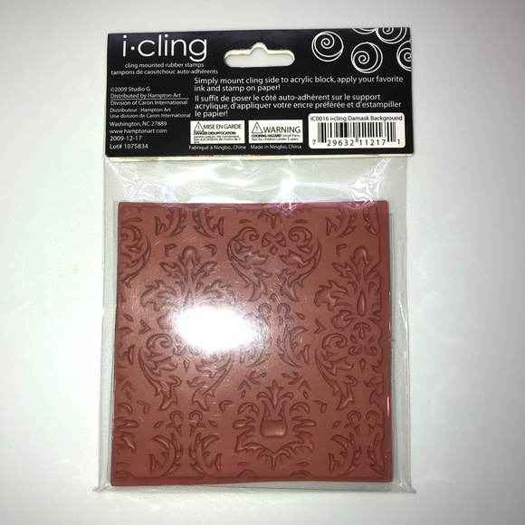 STUDIO G Floral + Baroque i-Cling Foam Cling Rubber Stamps Set of 2, RARE, NEW! - Picture 11 of 12